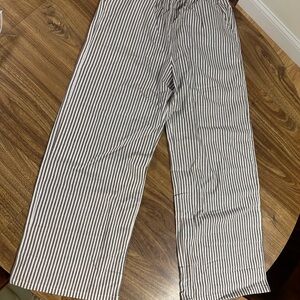 Wide leg linen pants
